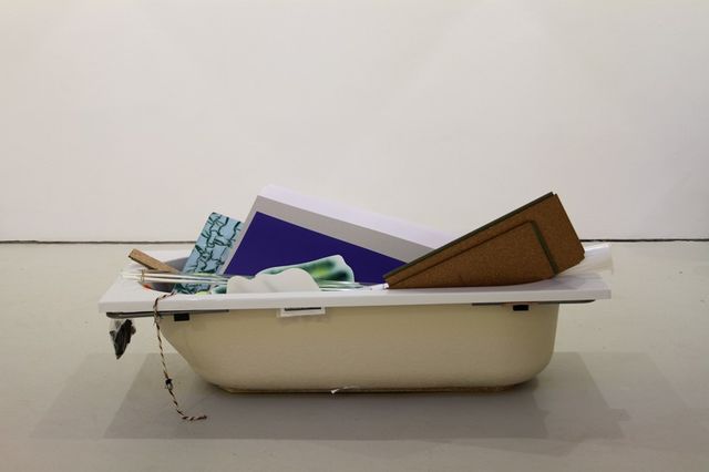 Peggy Franck, Bathtub and diverse materials, A household without responsibilities, 2013