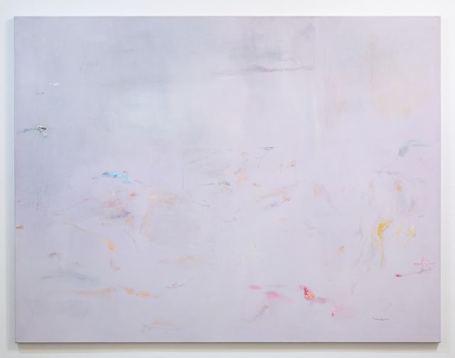 Maaike Schoorel, Oil on canvas , Selfie in private (pink), 2019