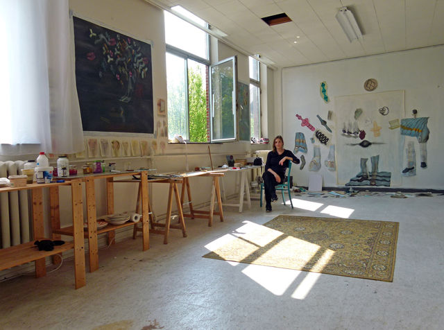The choices of Aukje Koks, Me in my studio., - My home/studio -, 