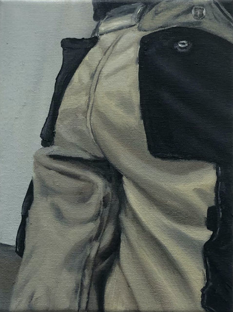 Bobbi Essers, Oil on canvas, Ass Cheek, 2022