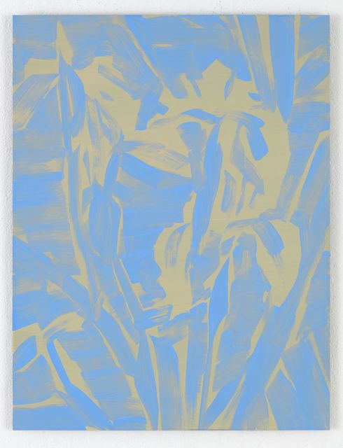 Marjolein Rothman, Oil onĀ aluminium, Irisses I, 2022