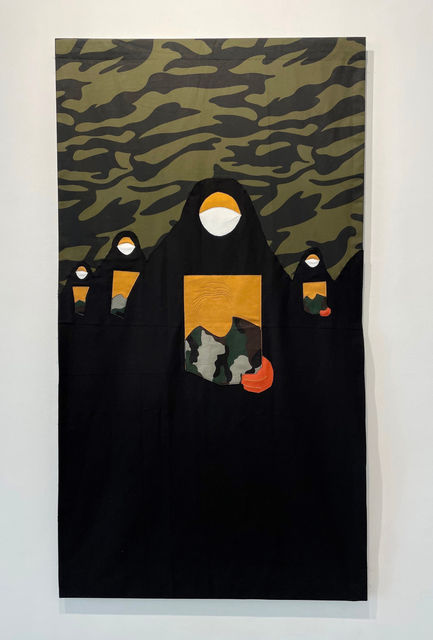 Dina Danish, Cloth, thread, appliqué, embroidery and sewing, After the assassination, 2023