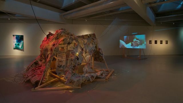Nathaniel Mellors, Installation, The Nest (installation), 2011