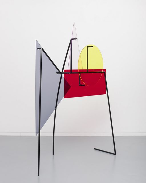 Amalia Pica, Colour coated steel and coloured Perspex, Memorial for Intersections #12, 2014