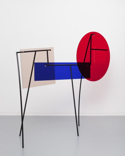 Amalia Pica, Colour coated steel and coloured Perspex, Memorial for Intersections #11, 2014