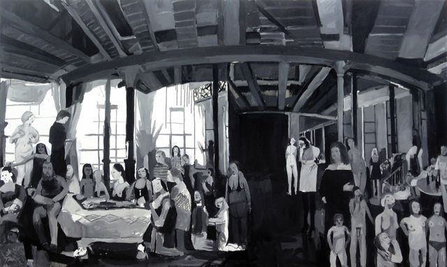 Helen Verhoeven, Acrylic on canvas, Thingly Character VII, 2011