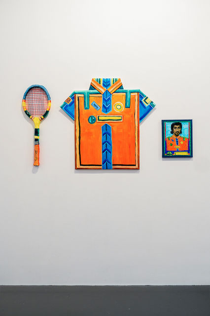 Dina Danish, Mixed Media, Tennis After Hermes, 2018