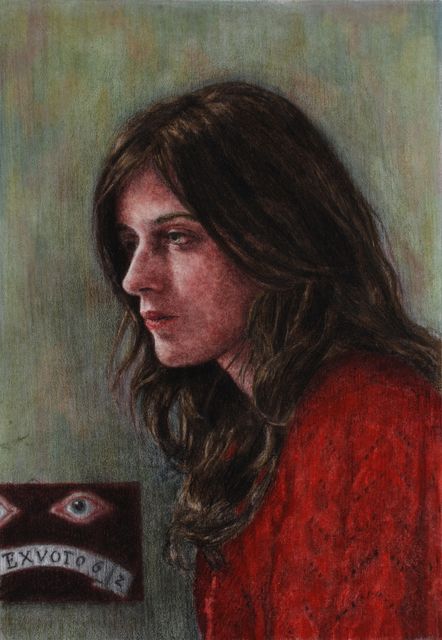 Iris van Dongen, Pastel, charcoal, watercolour on paper, Ex Voto I, 2011