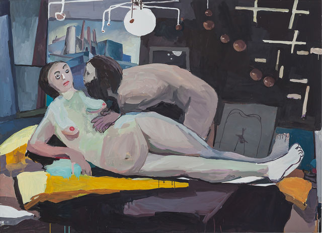 Helen Verhoeven, Acrylic on linnen, Cosmic Nude 1, 2017