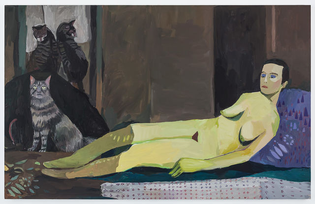 Helen Verhoeven, Acrylic on linnen, Cosmic Nude 2, 2017