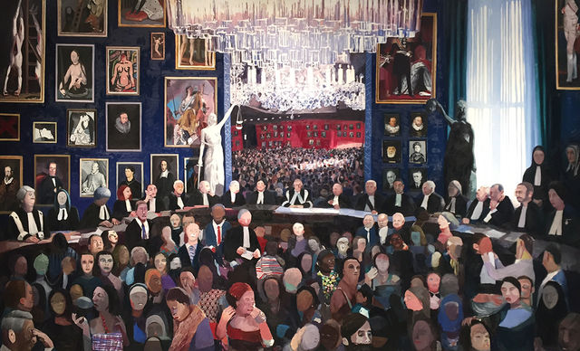 Helen Verhoeven, Acrylic on linnen, Supreme Court, 2016
