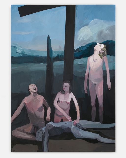 Helen Verhoeven, Acrylic on linnen, Lamentation Of Christ, 2017