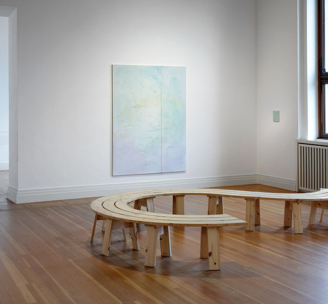 Maaike Schoorel, Oil on canvas , Installation view Gropius Bau, 2019