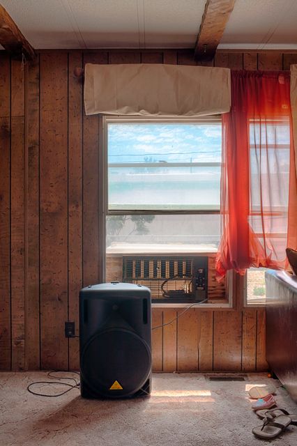 Lucas Lenglet, Digital print on archival paper on aluminium, Marfa View (Mexican trailer), 2019