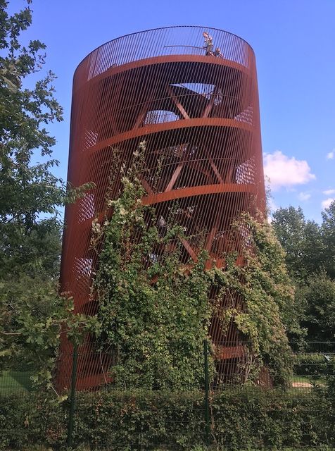 Lucas Lenglet, Corten steel, concrete, vegetation, Observatorium,  Maximapark Utrecht, 2010