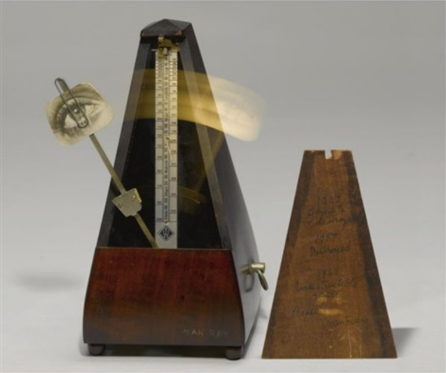 The choices of Dina Danish, Man Ray, Indestructible Object (or Object to Be Destroyed), 1964 (replica of 1923 original), metronome with cutout photograph of eye on pendulum, 22.5 x 11 x 11.6 cm (The Museum of Modern Art), - My favourite art work at the moment -, 