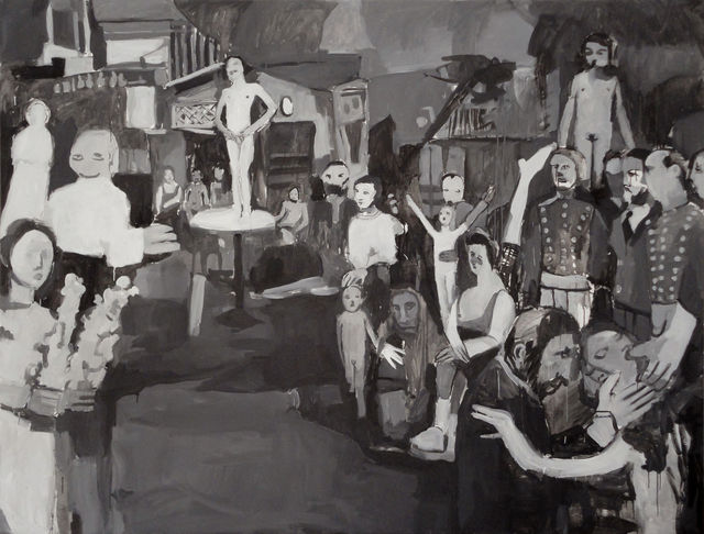 Helen Verhoeven, Acrylic on canvas, Thingly Character II, 2010