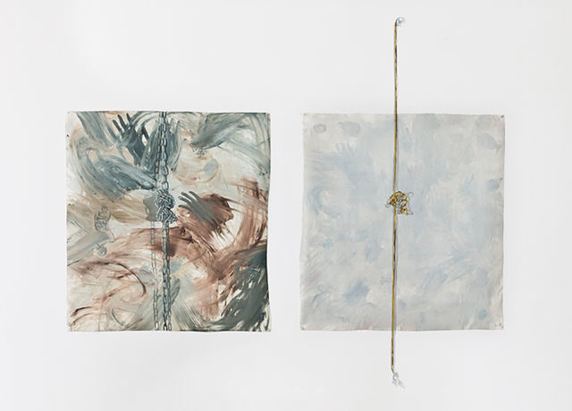 Aukje Koks, Oil on canvas / wall, I don’t have your background and if I did, maybe I would see it differently, 2011