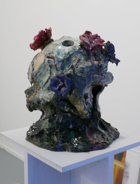 Tom Gidley, Glazed ceramic on steel stand, Inner Despot, 2012