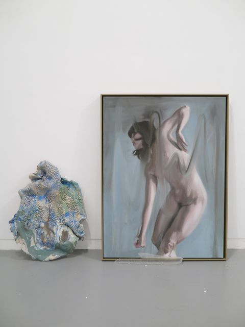 Tom Gidley, Oil on canvas, glazed ceramic, Long Parades, 2012