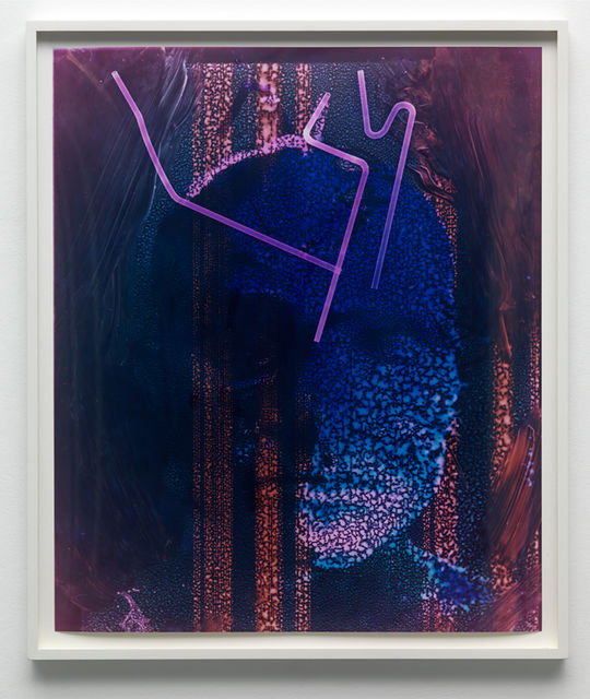 Nathaniel Mellors, Unique photographic print, Neandergram - Triple Antennae (Blue), 2014