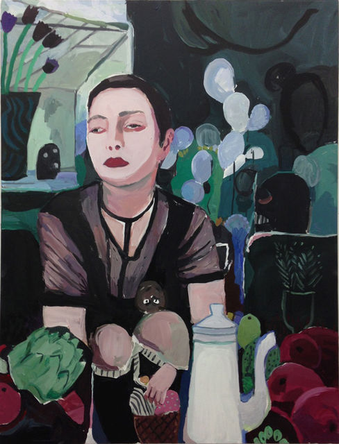 Helen Verhoeven, Acrylic on linen, Libby - Tea Pot, 2016