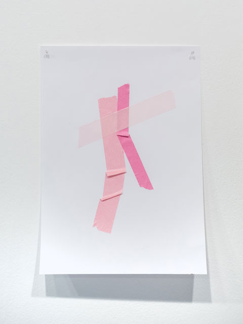 Jimmy Robert, Tape on paper, Untitled (masking tape), 2018