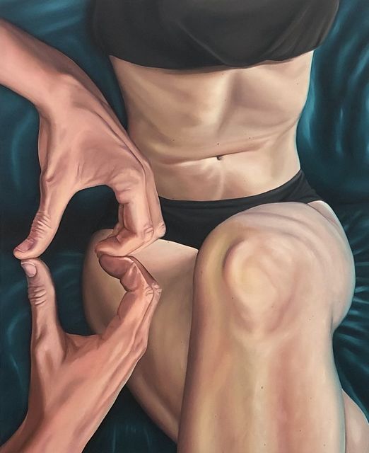 Bobbi Essers, Oil on canvas, Something that makes it all make sense, 2022