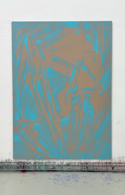 Marjolein Rothman, Oil on aluminium, Irisses XIV, 2023