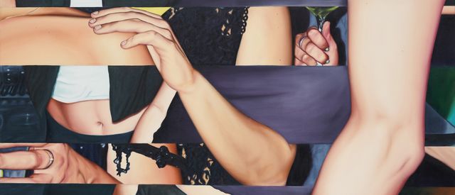 Bobbi Essers, Oil on Canvas, My Girls Are On The Way, 2025