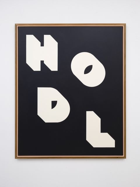 Thomas Raat, Alkyd on linen, HODL, 2026
