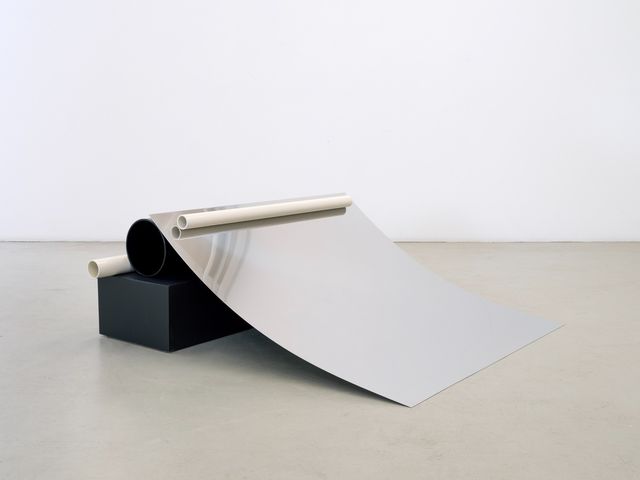 Thomas Raat, Powder-coated aluminium, wood, mirrored sheet-metal, Model#1 (mirror), 2026