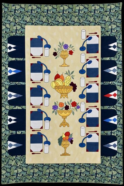 Dina Danish, Khayamiya hand sewn appligué, embroidery and textile, Multilateral, 
