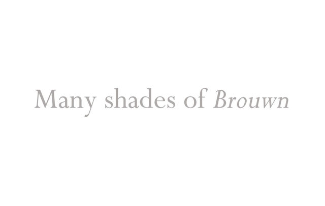 Many Shades of Brouwn