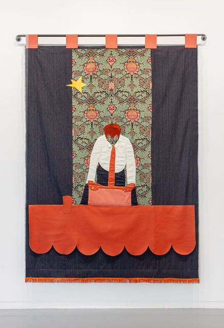 Dina Danish, Cloth, thread, appliqué, embroidery and sewing, After the call, 